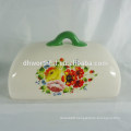 Promotional ceramic bread plate